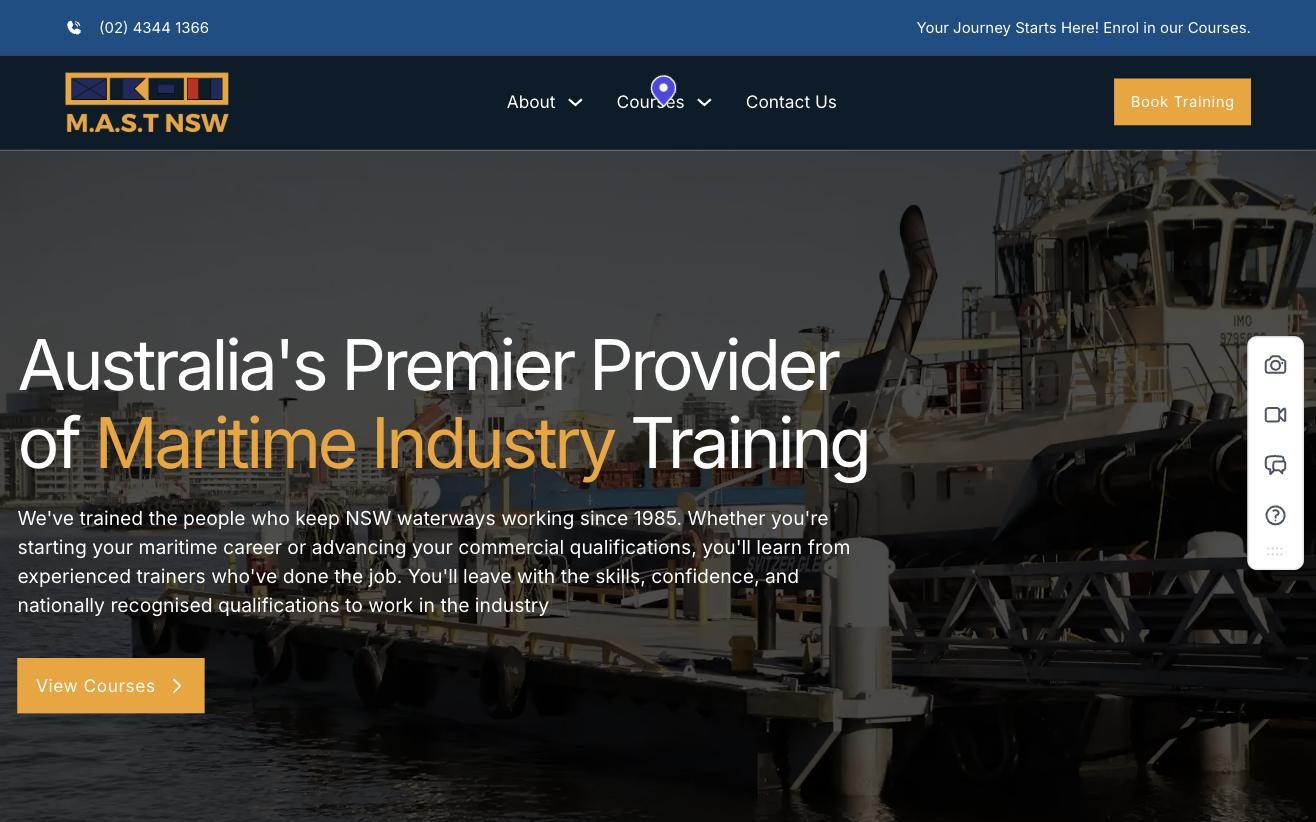 M.A.S.T NSW website